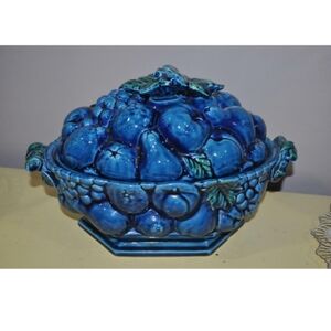 Inarco Ceramic Blue Fruit BowlMood Indigo Blueby Inarco (Japan)